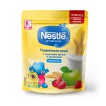 سرلاک گندم و جودوسر به همراه شیر ،توت فرنگی وسیب ۲۲۰ گرمی روس برای +۸ ماه Nestle