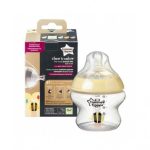 شیشه شیر قند داغ خوری تامی تیپی 150 میل +0 ماه زرد tommee tippee
