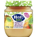 پوره مخلوط میوه گلابی هلو و آناناس ۱۲۵ گرمی هرو بیبی hero baby