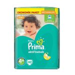 پوشک بچه پریما پمپرز ترکیه سایز 4+ (42 عدد) Pampers Prima