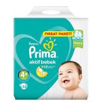 پوشک پریما پمپرز ترک اونتاژ سایز+4 (54تایی) Prima Pampers