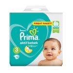پوشک پریما پمپرز ترک سایز ۳ بسته 78 تایی pampers prima