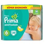 پوشک پریما پمپرز ترک سایز 6 (38تایی) Prima Pampers
