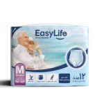 پوشینه شورتی بزرگسال ایزی لایف سایز متوسط ۱۲عددی ‎ Easy Life