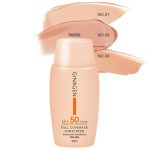 کرم ضد آفتاب رنگی پوست چرب تا مختلط SPF50 ژیناژن (طبیعی)