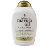 شامپو او جی ایکس OGX مدل روغن مارولا Marula Oil حجم 385 میل| بدون سولفات، آبرسان قوی موی خشک