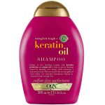 شامپو روغن کراتین (کراتین اویل) او جی ایکس OGX مدل strength length اصل حجم 385 میل | بلند کننده و ضد موخوره مو