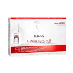 محلول کنترل کننده ریزش مو زنانه ویشی سری Dercos مدل Aminexil Clinical 5 حجم 6 میلی لیتر بسته 21 عددی
