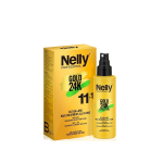 کرم اسپری (امولوسیون) ترمیم کننده مو 1+11 گلد نلی Nelly Gold 24K Keratin Eleven+One Hair Treatment All In One