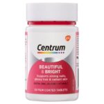قرص ضد ریزش مو سنتروم تقویت پوست مو ناخن 50عددی Centrum Beautiful & Bright