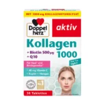 قرص و مکمل کلاژن 1000 دوپل هرز حاوی biotin و Q10
