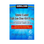 قرص آسپرین کرکلند 81 میل Kirkland Aspirin Daily Low Dose Enteric Coated (365 عددی)